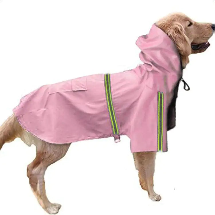 Waterproof Reflective Dog Raincoat for Large Dogs
