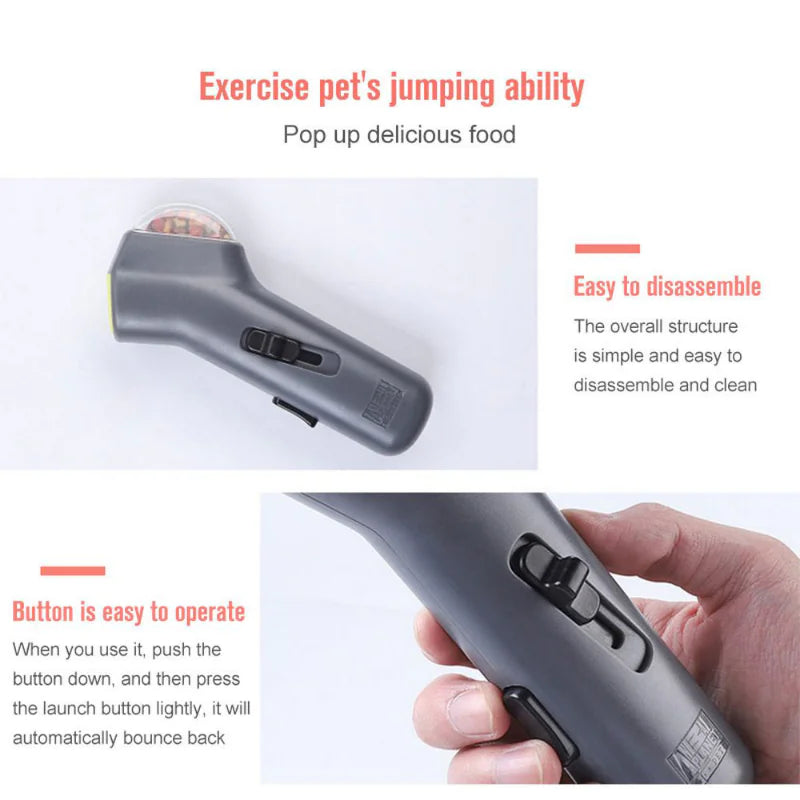 Automatic Pet Snack Launcher for Outdoor Training Toys