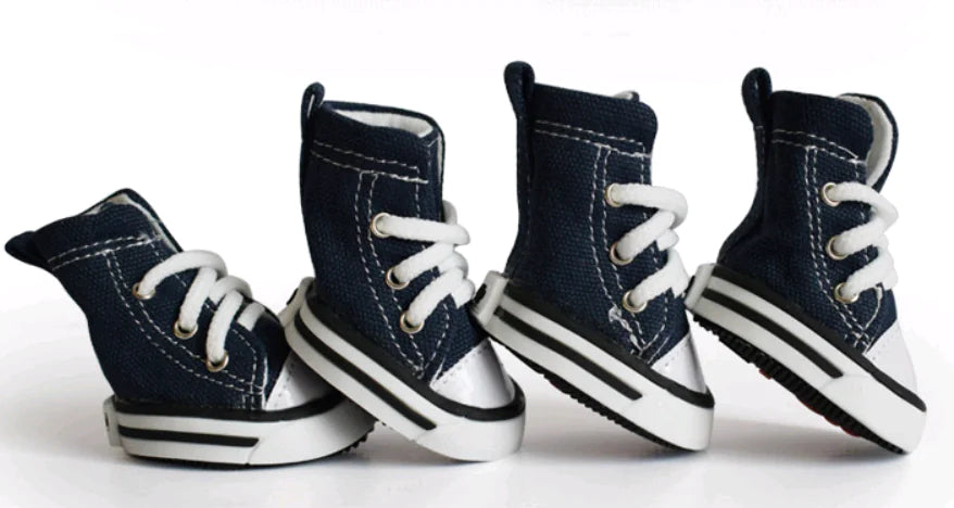 Pet Denim Canvas Shoes - Waterproof Non-Slip Dog Footwear