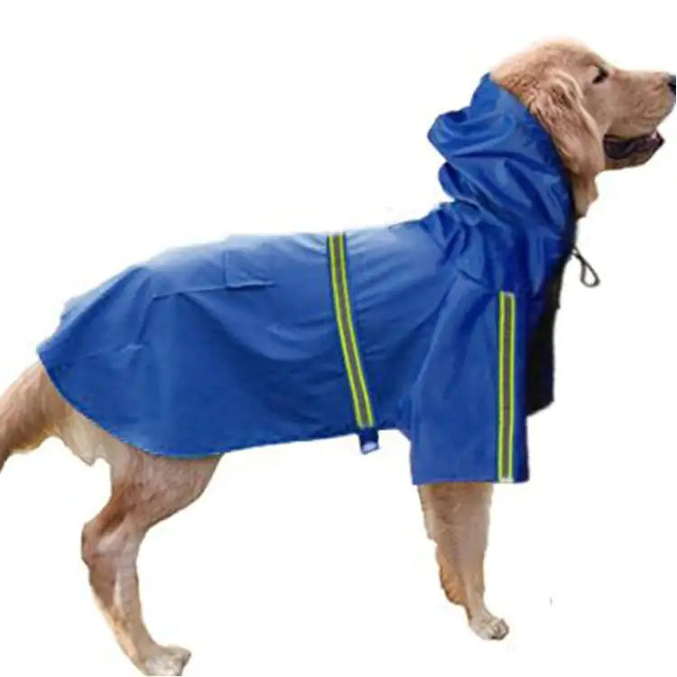 Waterproof Reflective Dog Raincoat for Large Dogs